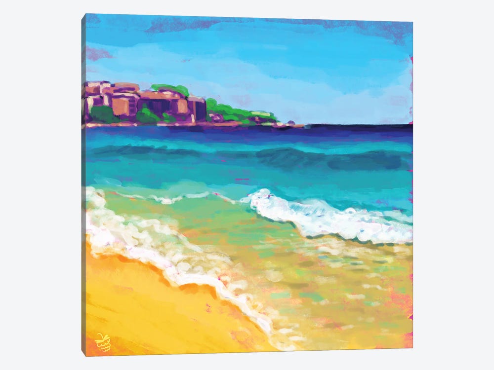 Sunny Beach by Very Berry 1-piece Canvas Artwork