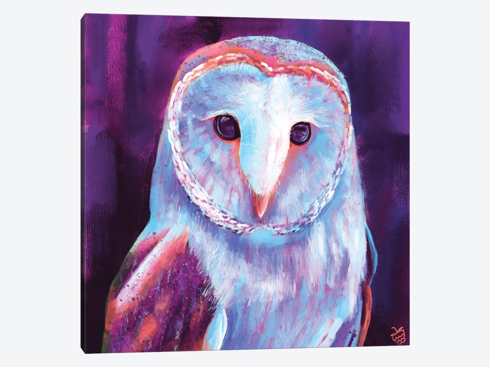 Barn Owl by Very Berry 1-piece Canvas Art Print