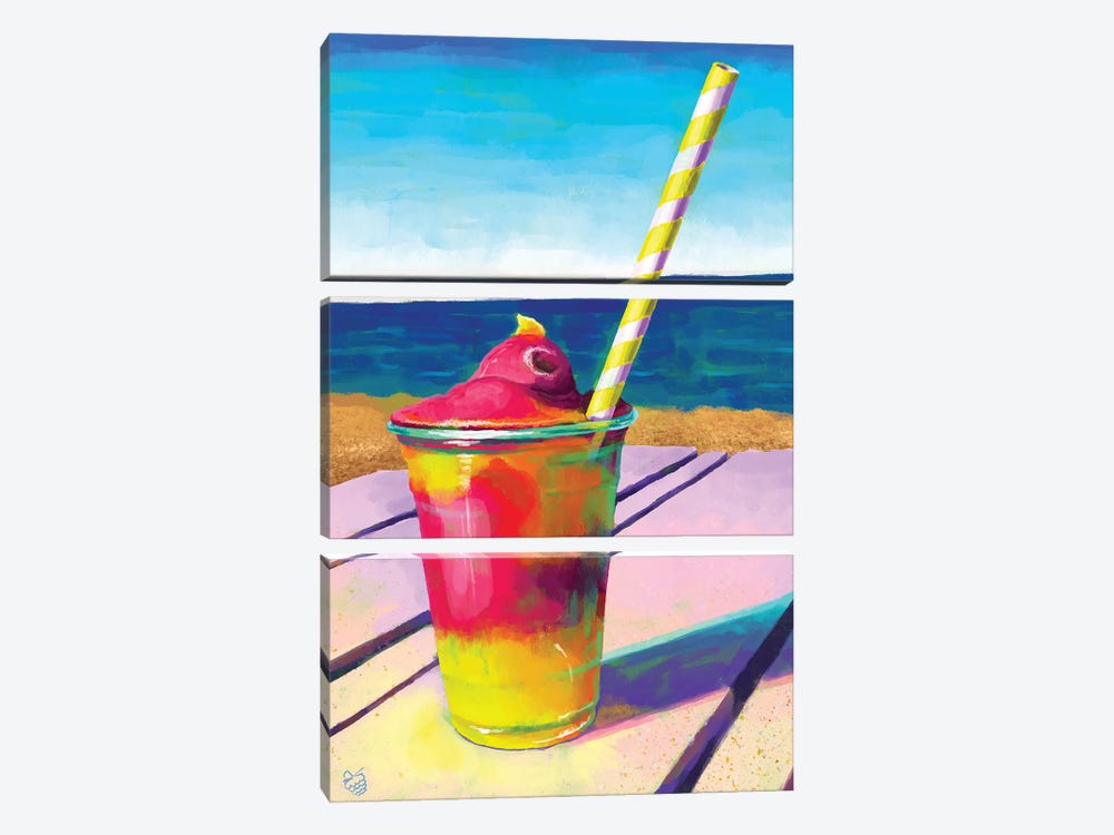 Sunny Slushie by Very Berry 3-piece Canvas Art Print