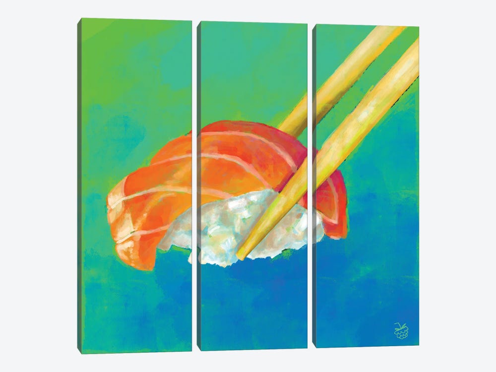 Nigiri Sushi by Very Berry 3-piece Canvas Art Print