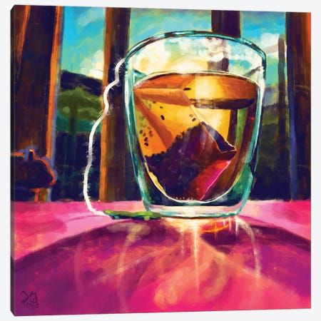 Tea Time Canvas Print #VRB74} by Very Berry Canvas Art Print
