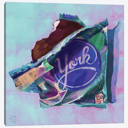 York Peppermint Pattie Canvas Print #VRB77} by Very Berry Canvas Art Print