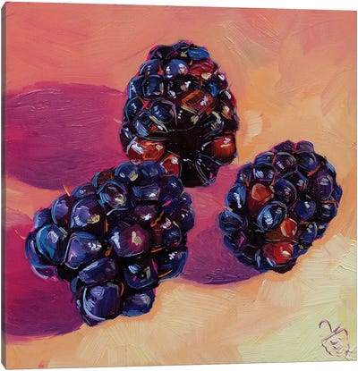 Blackberries Canvas Art Print - Berry Art