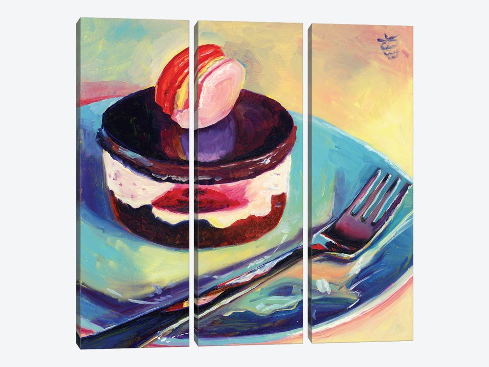 Macaron Cake by Very Berry 3-piece Canvas Wall Art