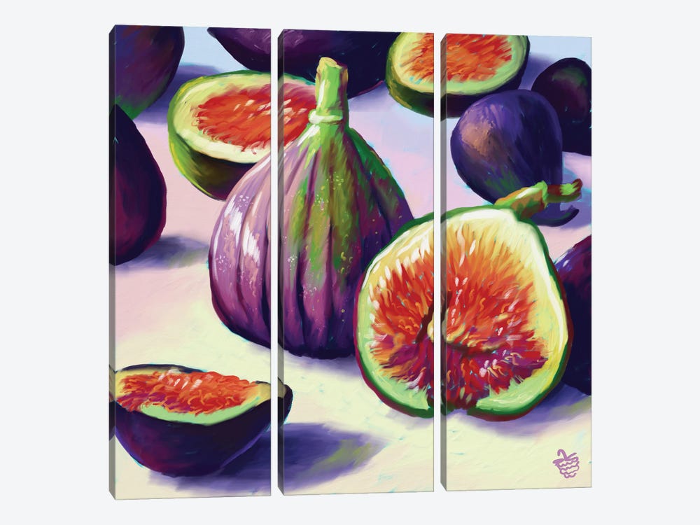 Figs, Figs, Figs by Very Berry 3-piece Art Print