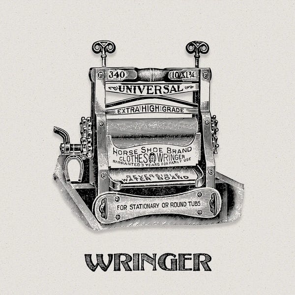 Equipment & Utensils: Laundry Day Wringer by Val Rhodes