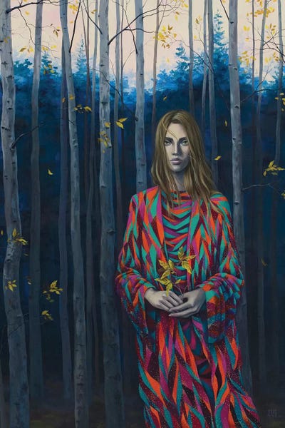 Blue Forest Wanderer by Vasilisa Romanenko canvas print