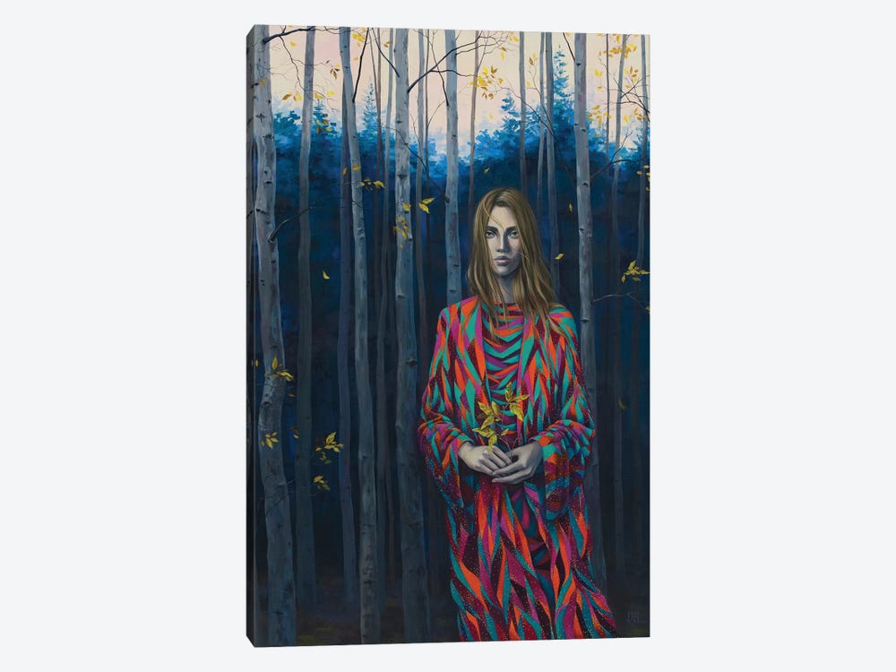 Blue Forest Wanderer by Vasilisa Romanenko 1-piece Canvas Art