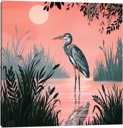 Crane Canvas Art Print - Vasilisa Romanenko