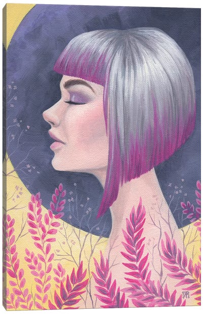Fuchsia Daydream Canvas Art Print - Vasilisa Romanenko