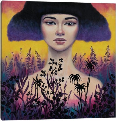 Violet Canvas Art Print - Vasilisa Romanenko