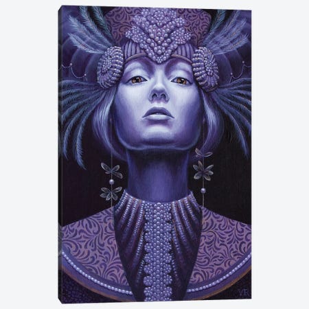 Violet Queen Canvas Print #VRK42} by Vasilisa Romanenko Canvas Artwork