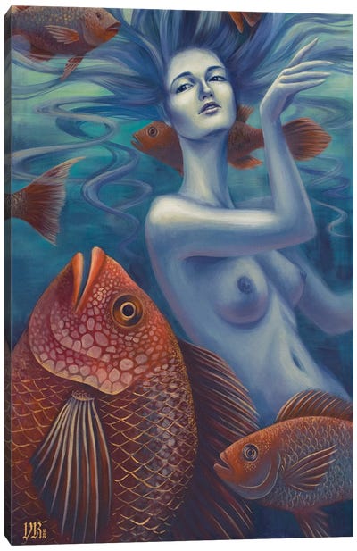 Aquatic Canvas Art Print - Vasilisa Romanenko