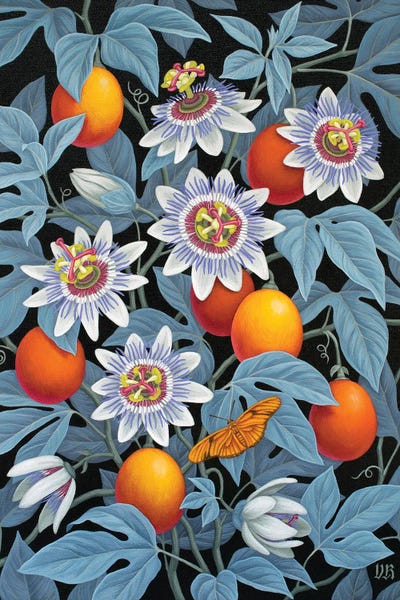 Passionflowers by Vasilisa Romanenko acrylic art print