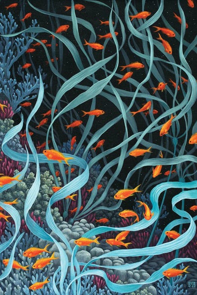 Goldfish: Aquatic Nocturne by Vasilisa Romanenko