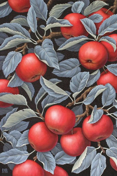 Vasilisa Romanenko: Red Apples by Vasilisa Romanenko