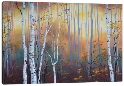 Autumn Glow Canvas Art Print - All Things Klimt