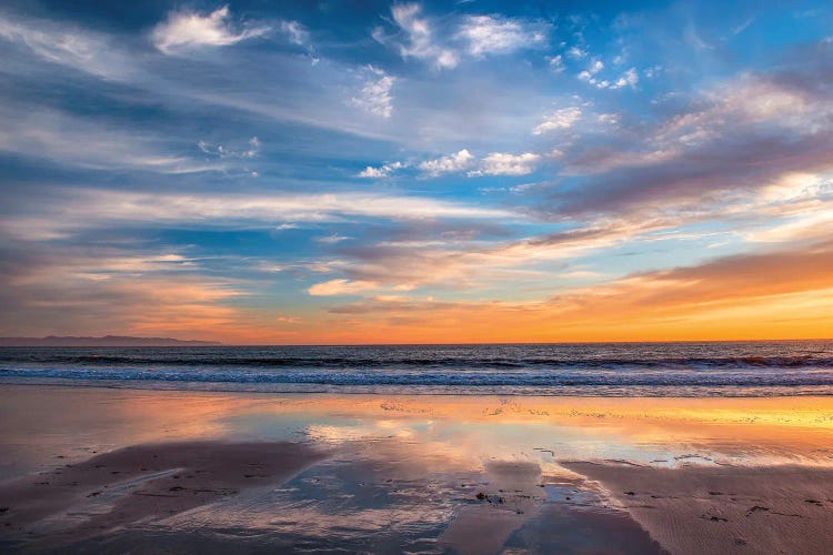 Cloud Reflections, Twin Lakes Beach