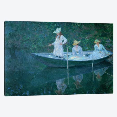 Boat in Giverny Canvas Print #VRM13} by Claude Monet Art Print