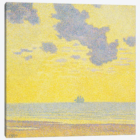 Big Clouds Canvas Print #VRM5} by Theo van Rysselberghe Canvas Wall Art