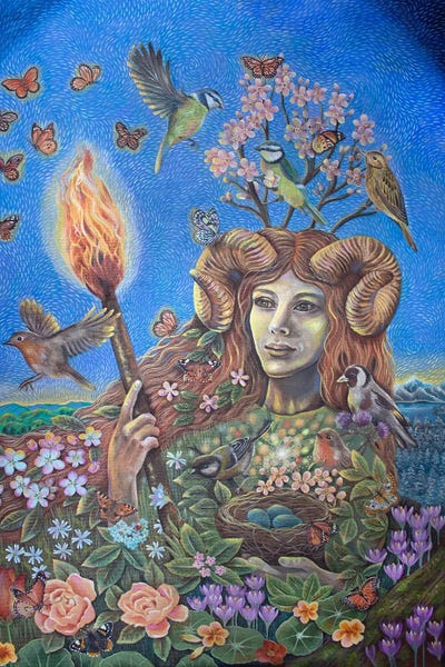 Natural Meets Mythical: Flame Of Spring by Verena Wild