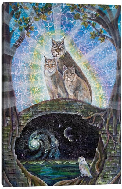Gatekeepers Of The Mystery Canvas Art Print - Lynx