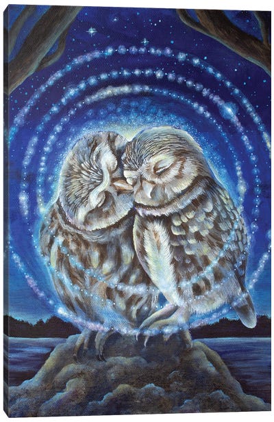 Loving Kindness Canvas Art Print - Love Birds