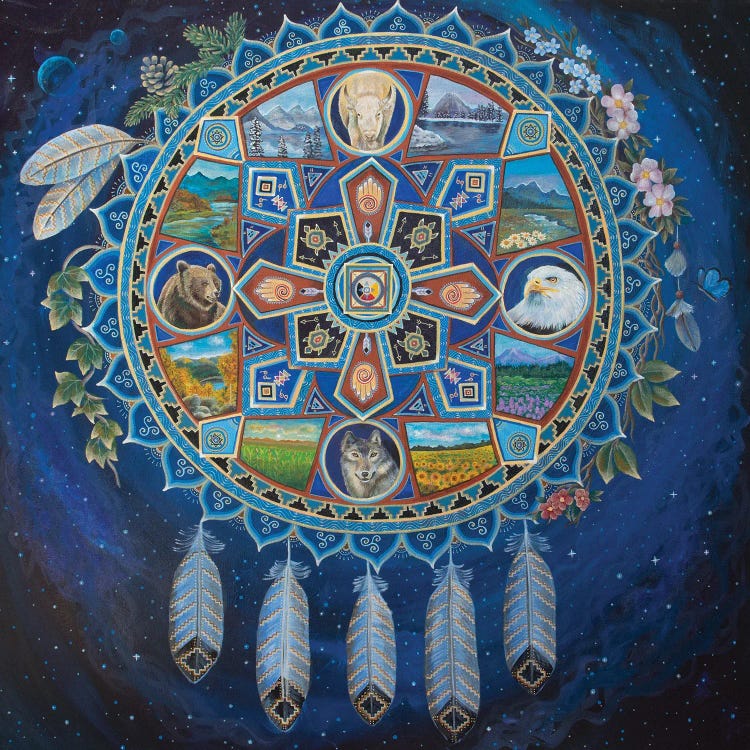 Medicine Dreamcatcher by Verena Wild wall art