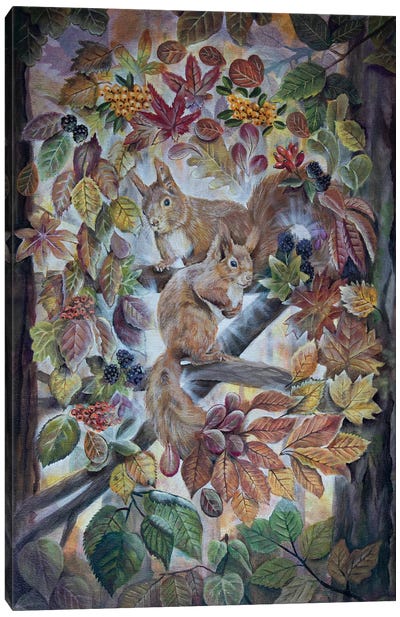 The Smell Of Autumn Leaves Canvas Art Print