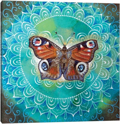 Peacock Butterfly Canvas Art Print