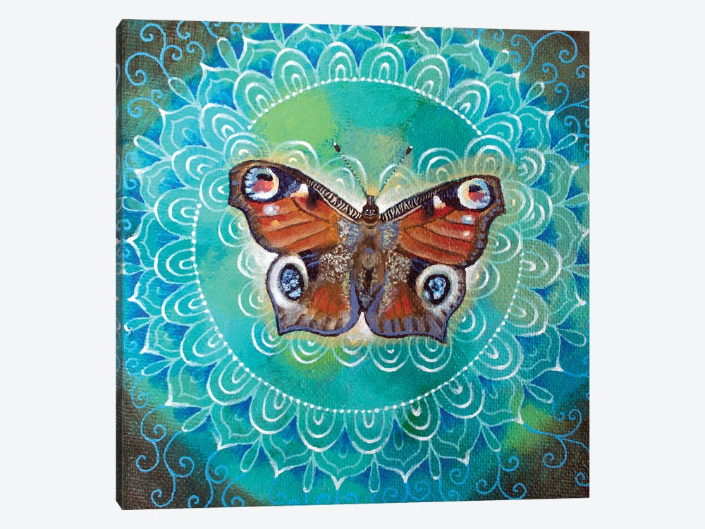 Peacock Butterfly by Verena Wild 1-piece Canvas Art