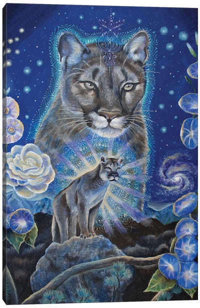 Cougar Canvas Art Print - Verena Wild