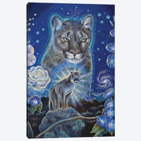 Cougar Canvas Print #VRW63} by Verena Wild Canvas Art