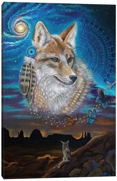 Wisdom And Folly Canvas Art Print - Coyote Art