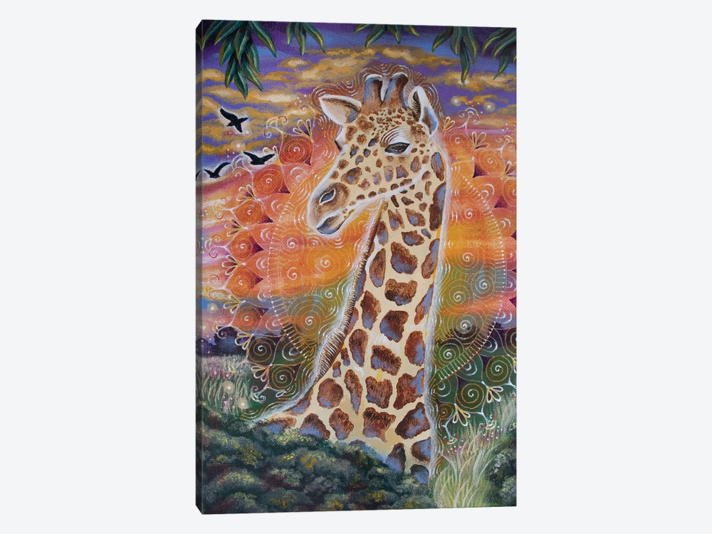Giraffe by Verena Wild 1-piece Canvas Art Print