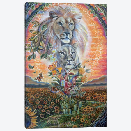 Lionheart Canvas Print #VRW68} by Verena Wild Canvas Art