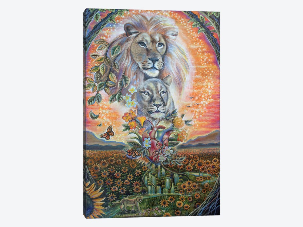 Lionheart by Verena Wild 1-piece Canvas Art Print