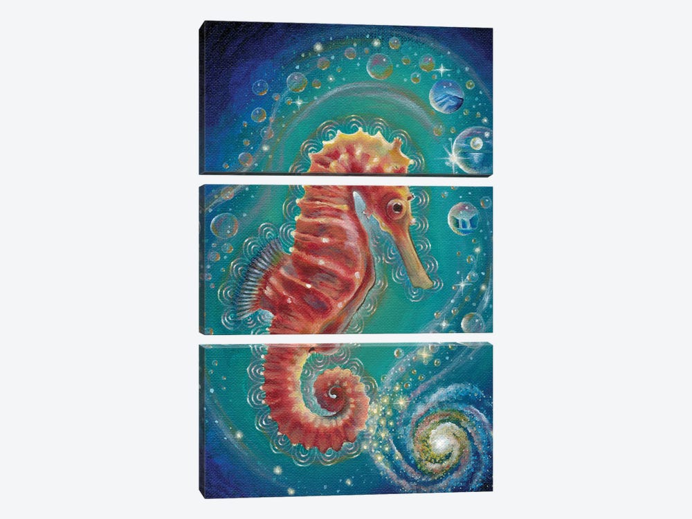 Ocean Mystery by Verena Wild 3-piece Canvas Art Print
