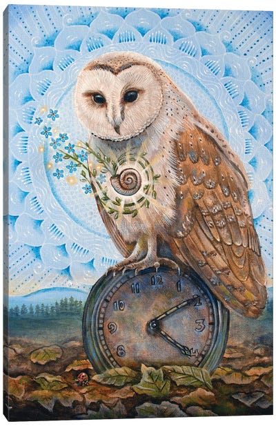 Letting Go Of The Old, Embracing The New Canvas Art Print - Clock Art