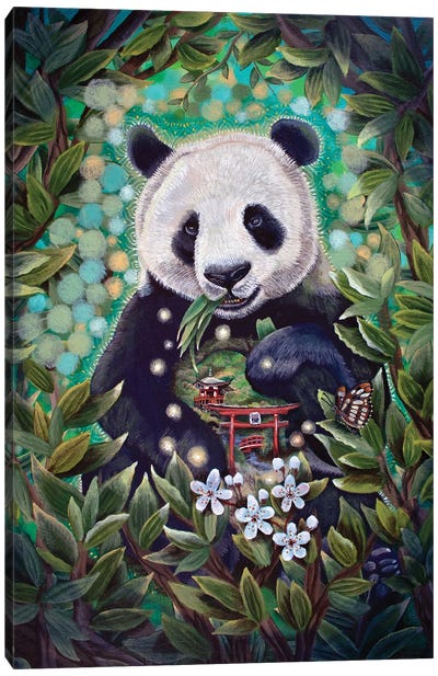 Gentleness And Strength Canvas Art Print - Panda Art