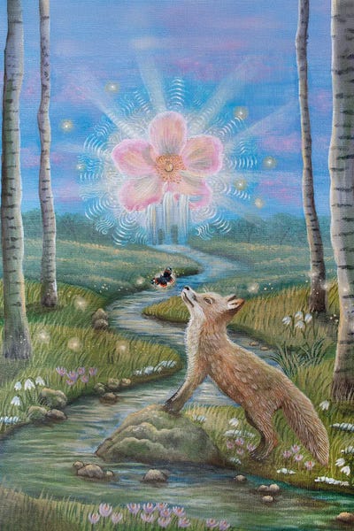 Fine Art Print: Smelling The Springflowers by Verena Wild