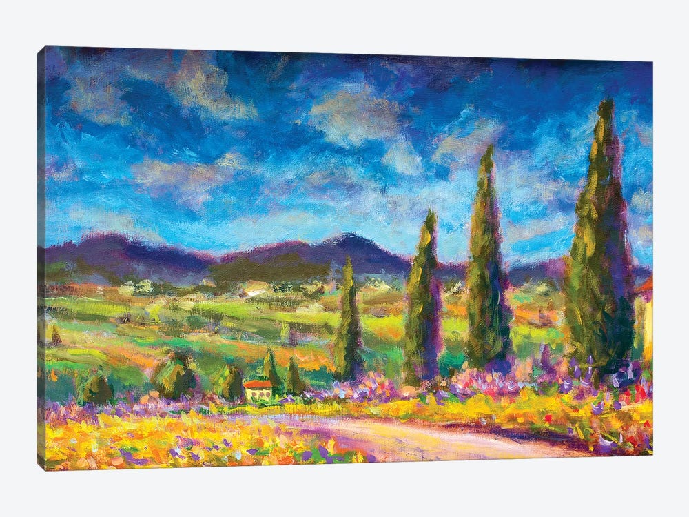 Summer Tuscany Landscape by Valery Rybakow 1-piece Art Print