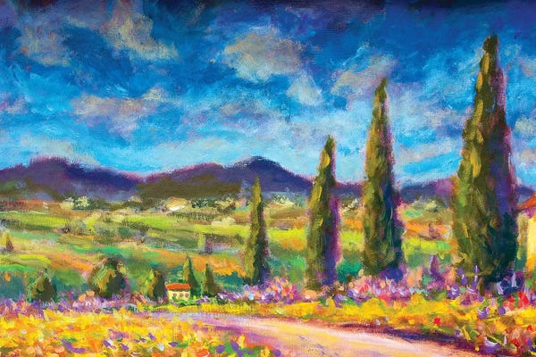 Mediterranean Décor: Summer Tuscany Landscape by Valery Rybakow