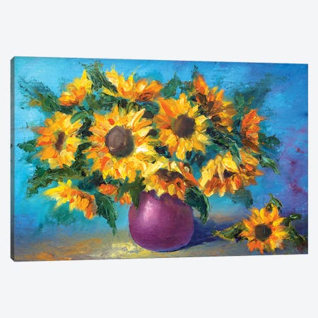 Sunflowers Canvas Print #VRY103} by Valery Rybakow Canvas Print