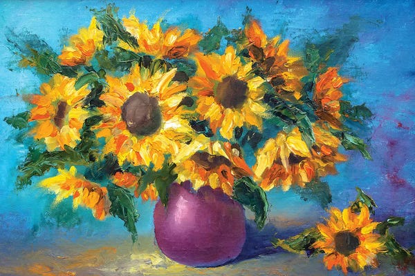 Valery Rybakow: Sunflowers by Valery Rybakow
