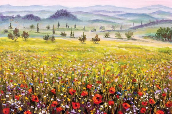 Mediterranean Décor: Tuscany Landscape by Valery Rybakow