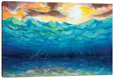 Underwater Canvas Art Print - Current Day Impressionism Art
