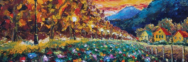 Valery Rybakow: Rural Landscape by Valery Rybakow