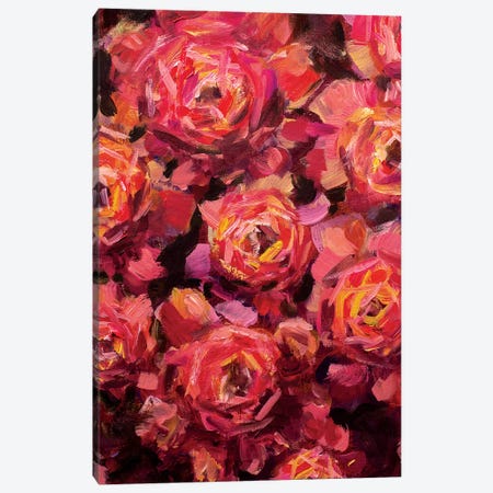 Big Red Flowers Canvas Print #VRY11} by Valery Rybakow Canvas Print