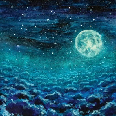 Big Cold Moon by Valery Rybakow canvas print